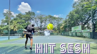 ASMR ball hitting 😅 Latihan Tennis