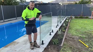 How To Install Frameless Glass Pool Fencing With Base Plate Spigots - Outback Fencing