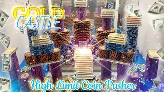 🔵(MUST SEE) WORLDS BIGGEST CASTLE INSIDE A HIGH RISK COIN PUSHER! $1,000,000 BUY IN! [MEGA JACKPOT]