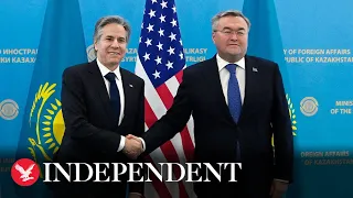 Watch again: US Secretary of State Antony Blinken in Kazakhstan amid region tensions over Ukraine