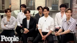 K-Pop Group GOT7 Reveal Fan Stories, Surprise Facts & Play 'Confess Sesh' In Interview | PeopleTV