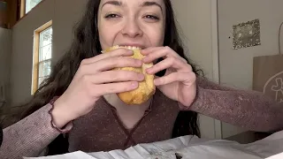 ASMR Jersey Mikes Subs Mushroom & Swiss Satisfying Eating Sounds for Deep Sleep