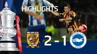 Hull City vs Brighton & Hove Albion 2-1, FA Cup Fifth Round replay goals and highlights