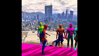 GTA V Epic Ragdolls || Spider-Man Jumps/Fails ep.148 #shorts