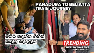 CURD PROCESSING EXPERIENCE IN THISSAMAHARAMA | VILLAGE LIFE | PANADURA TO BELIATTA TRAIN JOURNEY