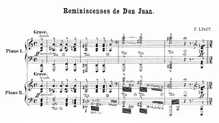 Franz Liszt - Réminiscences de Don Juan for 2 pianos (S.656)