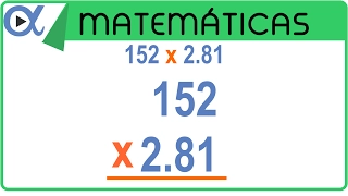 Multiplicación con punto decimal ejemplo 1 de 3 | Aritmética - Vitual