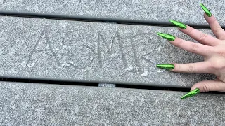Outdoors ASMR - Tracing Words in the Snow