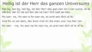 K064 - Heilig ist der Herr des ganzen Universums