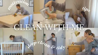 CLEAN WITH ME | entire home deep clean + extreme cleaning motivation