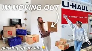 pack up my childhood bedroom with me :(📦 *cleaning, decluttering, moving prep*