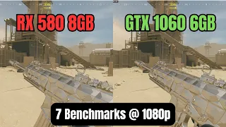 RX 580 VS GTX 1060 - 1080P - 2024 - 7 BENCHMARKS