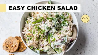 EASY CHICKEN SALAD RECIPE | healthy lunch idea