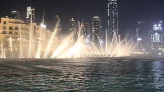 Dubai Fountain With Sama Dubai Song Full HD quality