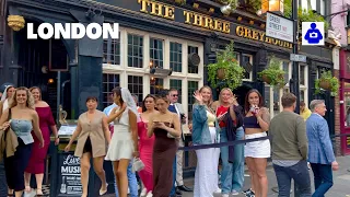 London Walk 🇬🇧 Nightlife, West End, SOHO to Tottenham Court Road | Central London Walking Tour|HDR