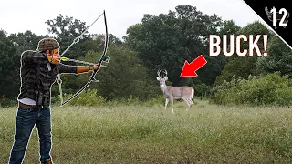 Deer Hunting with a LONGBOW!! (We found a BIG BUCK)