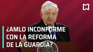 AMLO inconforme con la redacción de la reforma para Guardia Nacional - En Punto con Denise Maerker