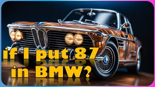 What happens if I put 87 in my BMW?