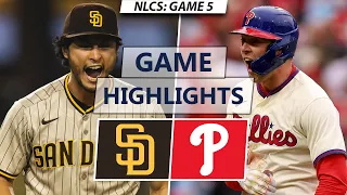 San Diego Padres vs. Philadelphia Phillies Highlights | NLCS Game 5