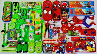 Latest Spiderman VS BEN10 Toys Collection😍Helicopter, Bubble Gun, Walkie Talkie, Geometry box, Watch
