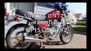 Taking the motorcycle apart l SUZUKI GN125 Rebuild - EPISODE 2