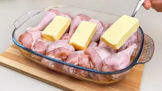 Do you have butter and chicken drumsticks? Simple and very tasty dinner