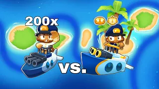 Btd6 god boosted sub commander vs. 200 AP darts