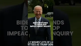 Biden CLAPS BACK at GOP’s sham impeachment inquiry with just 3 words and a smile