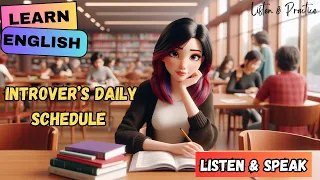 Introvert’s Daily Schedule| English Listening and Speaking Practice | American Accent - Daily Life