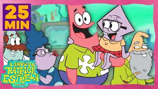 O Show do Patrick Estrela | 25 Minutos Aventuras Família Patrick! | Bob Esponja em Português