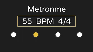 Metronome | 55 BPM | 4/4 Time (with Accent )