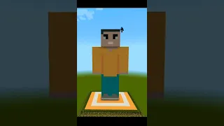 I Build Techno Gamerz Statue in Minecraft  #shorts