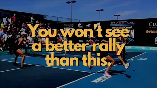 Absolutely Incredible Pickleball Rally