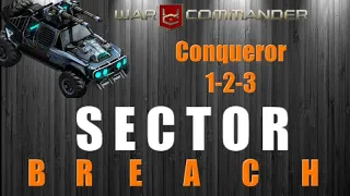 War Commander: Sector Breach Conqueror 1-2-3 Using Jackal Free Repair.