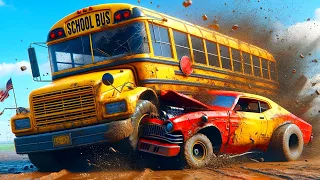 When Buses RUIN Derby Races in Wreckfest Multiplayer!