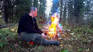 Сплав по таёжной речке. Готовим утку. Рыбалка на хариуса. 5 часть.