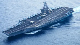 USS Theodore Roosevelt in Action Takeoffs and Landings on Super Aircraft Carrier