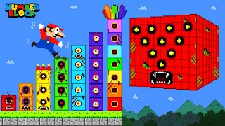 Ultimate Clash: Mario vs The FULL EYES Biggest Zombie Numberblocks Calamity Maze | Game Animation