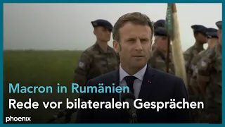 Besuch des französischen Staatspräsident Macron in Rumänien