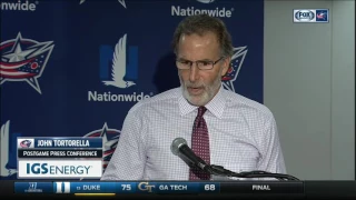 John Tortorella on the end of the Blue Jackets streak