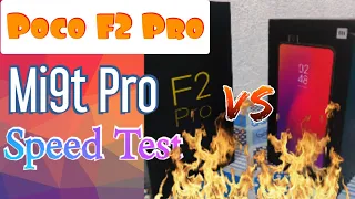 POCO F2 PRO AND XIAOMI MI9T PRO SPEED TEST