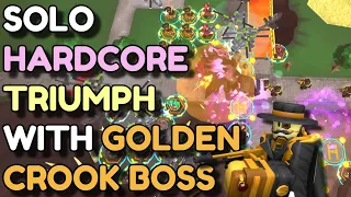 SOLO HARDCORE TRIUMPH WITH GOLDEN CROOK BOSS | ROBLOX TOWER DEFENSE SIMULATOR