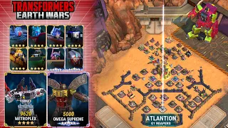 Transformers Earth Wars: Optimus Rush Vs. Atlantion (G1 Reapers)