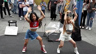 LOVELY LITTLE GIRLS. BLACKPINK 'KILL THIS LOVE' COVER. FANTASTIC HONGDAE BUSKING. WITH INSPIRATION.