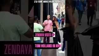 Zendaya visits Tom Holland avoids paparazzi #shorts #zendaya #tomholland #tomdaya