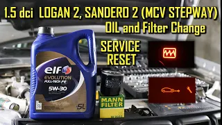 1.5 dci OIL CHANGE Dacia / Renault Logan 2, Sandero 2, Sandero 2 Stepway, Logan MCV (66 kw / 90 hp)