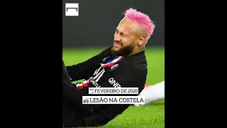 Todas as lesões de Neymar desde a chegada ao PSG 🚑