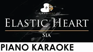 Sia - Elastic Heart - Piano Karaoke Instrumental Cover with Lyrics