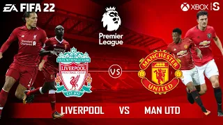Premier League -Man United vs Liverpool -FIFA 22 -World Class MODE -XBOX Series S Gameplay
