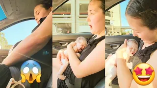 NEW!!! MOM BIRTH BABY IN THE CAR GOING TO THE HOSPITAL || How To Prepare For A CAR BIRTH #birthvlog